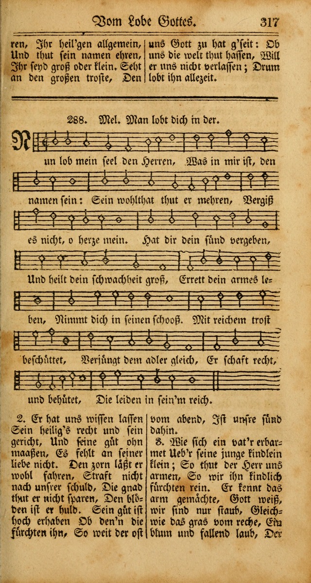 Unpartheyisches Gesang-Buch: enhaltend Geistrieche Lieder und Psalmen, zum allgemeinen Gebrauch des wahren Gottesdienstes (4th verb. Aufl., mit einem Anhang) page 397