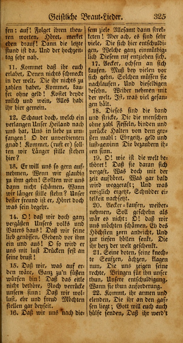 Unpartheyisches Gesang-Buch: enhaltend Geistrieche Lieder und Psalmen, zum allgemeinen Gebrauch des wahren Gottesdienstes (4th verb. Aufl., mit einem Anhang) page 405