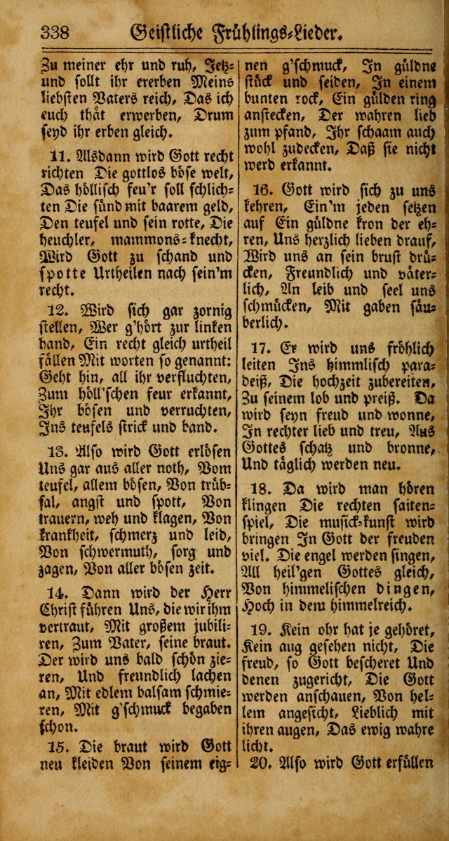 Unpartheyisches Gesang-Buch: enhaltend Geistrieche Lieder und Psalmen, zum allgemeinen Gebrauch des wahren Gottesdienstes (4th verb. Aufl., mit einem Anhang) page 418