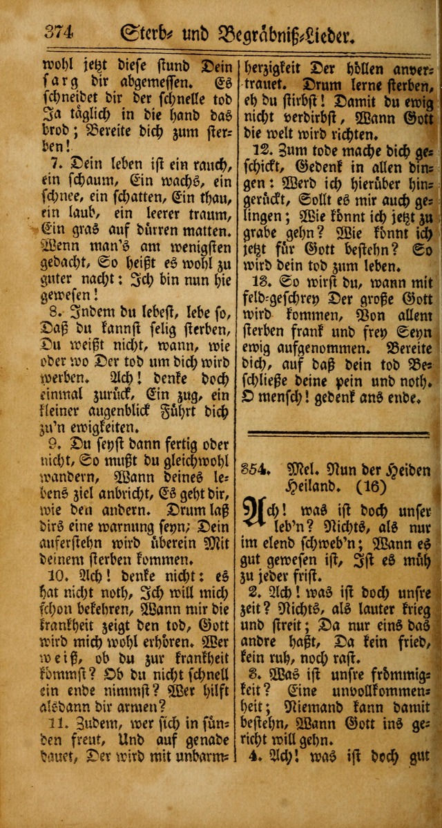 Unpartheyisches Gesang-Buch: enhaltend Geistrieche Lieder und Psalmen, zum allgemeinen Gebrauch des wahren Gottesdienstes (4th verb. Aufl., mit einem Anhang) page 454