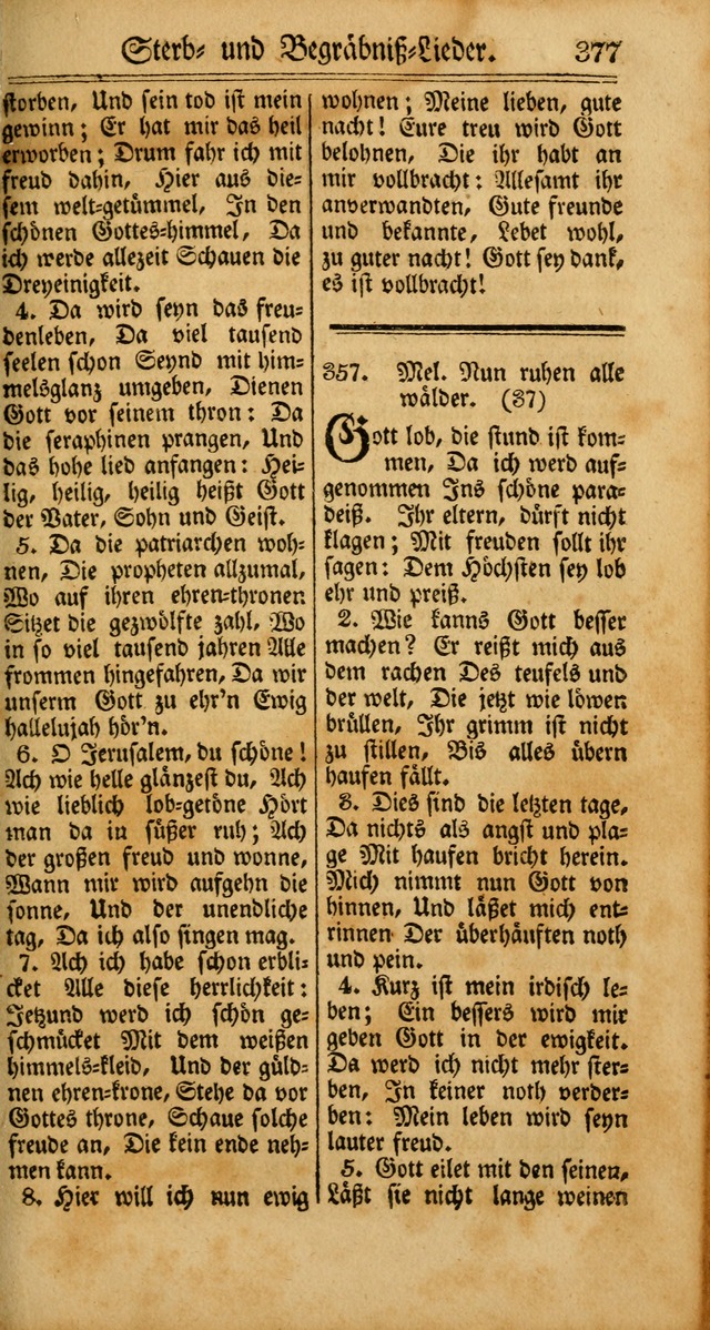 Unpartheyisches Gesang-Buch: enhaltend Geistrieche Lieder und Psalmen, zum allgemeinen Gebrauch des wahren Gottesdienstes (4th verb. Aufl., mit einem Anhang) page 457