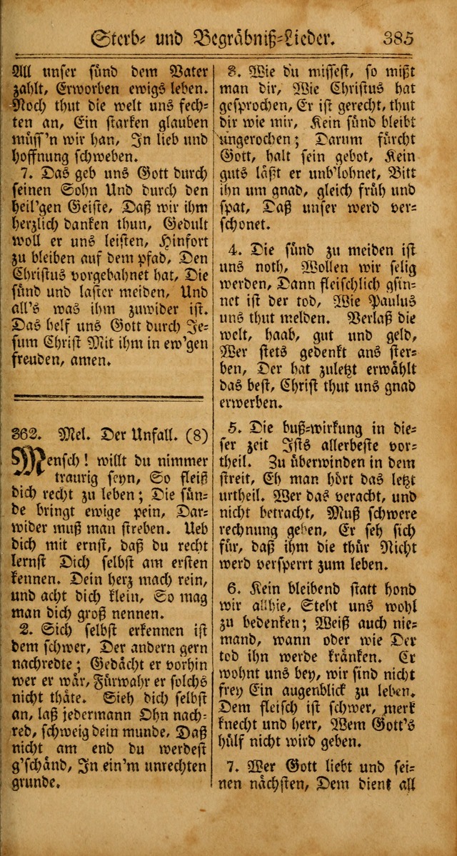 Unpartheyisches Gesang-Buch: enhaltend Geistrieche Lieder und Psalmen, zum allgemeinen Gebrauch des wahren Gottesdienstes (4th verb. Aufl., mit einem Anhang) page 465