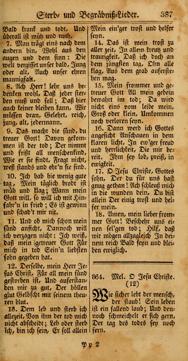 Unpartheyisches Gesang-Buch: enhaltend Geistrieche Lieder und Psalmen, zum allgemeinen Gebrauch des wahren Gottesdienstes (4th verb. Aufl., mit einem Anhang) page 467