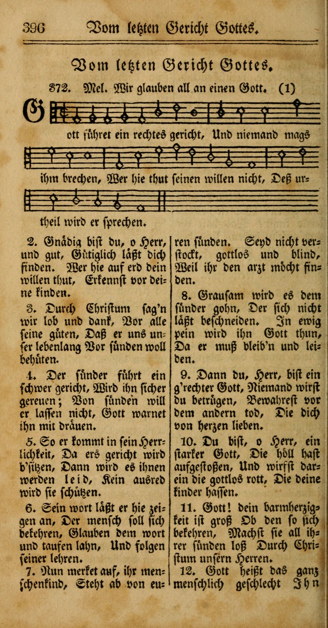 Unpartheyisches Gesang-Buch: enhaltend Geistrieche Lieder und Psalmen, zum allgemeinen Gebrauch des wahren Gottesdienstes (4th verb. Aufl., mit einem Anhang) page 476