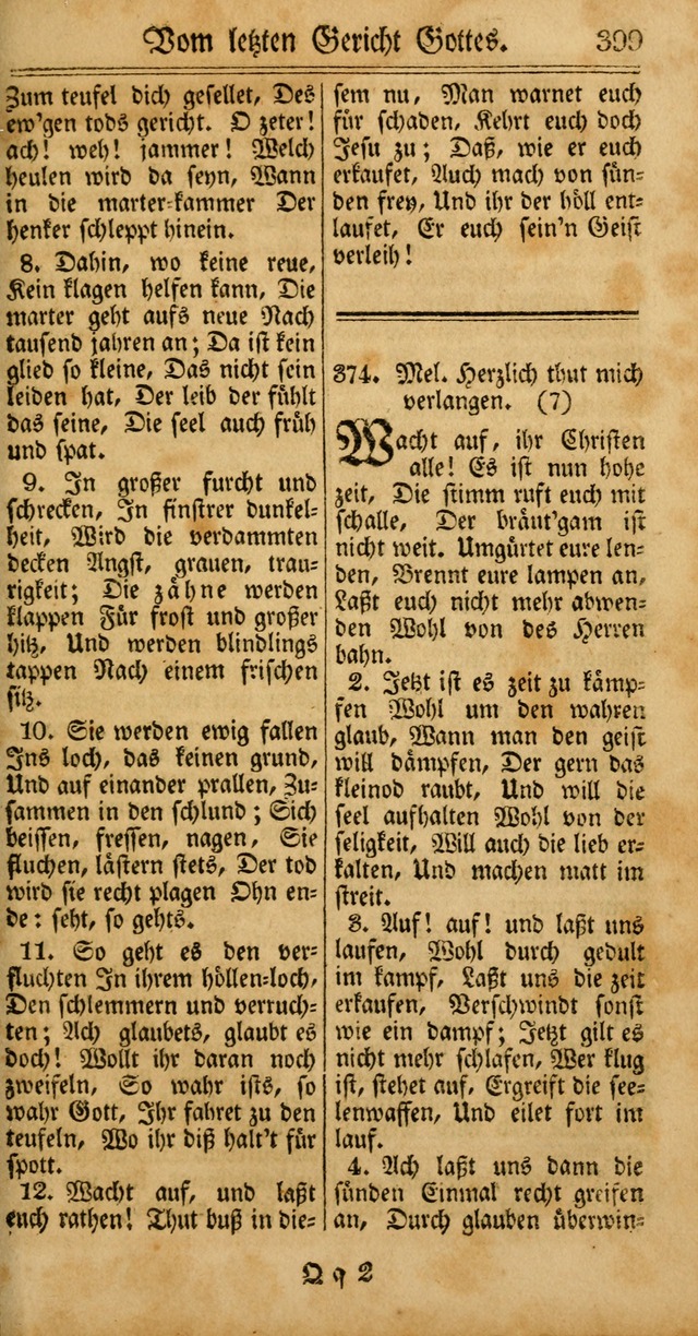 Unpartheyisches Gesang-Buch: enhaltend Geistrieche Lieder und Psalmen, zum allgemeinen Gebrauch des wahren Gottesdienstes (4th verb. Aufl., mit einem Anhang) page 479