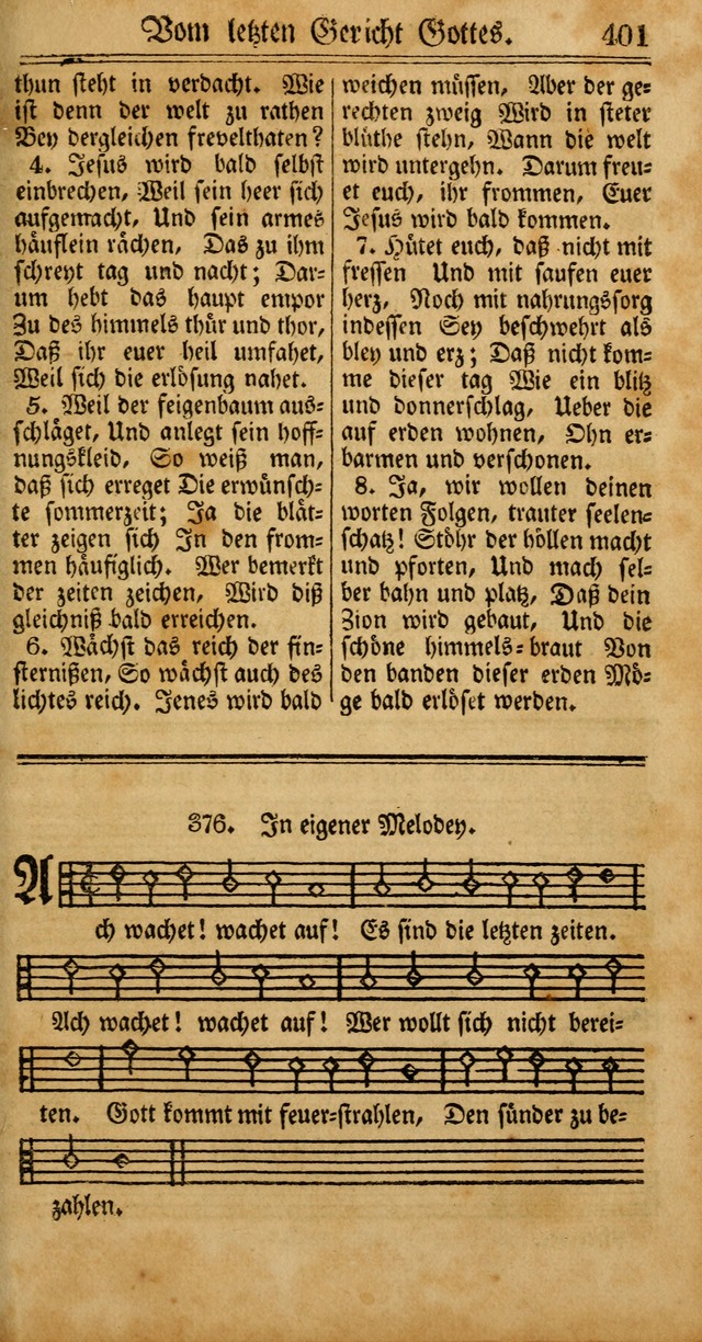 Unpartheyisches Gesang-Buch: enhaltend Geistrieche Lieder und Psalmen, zum allgemeinen Gebrauch des wahren Gottesdienstes (4th verb. Aufl., mit einem Anhang) page 481