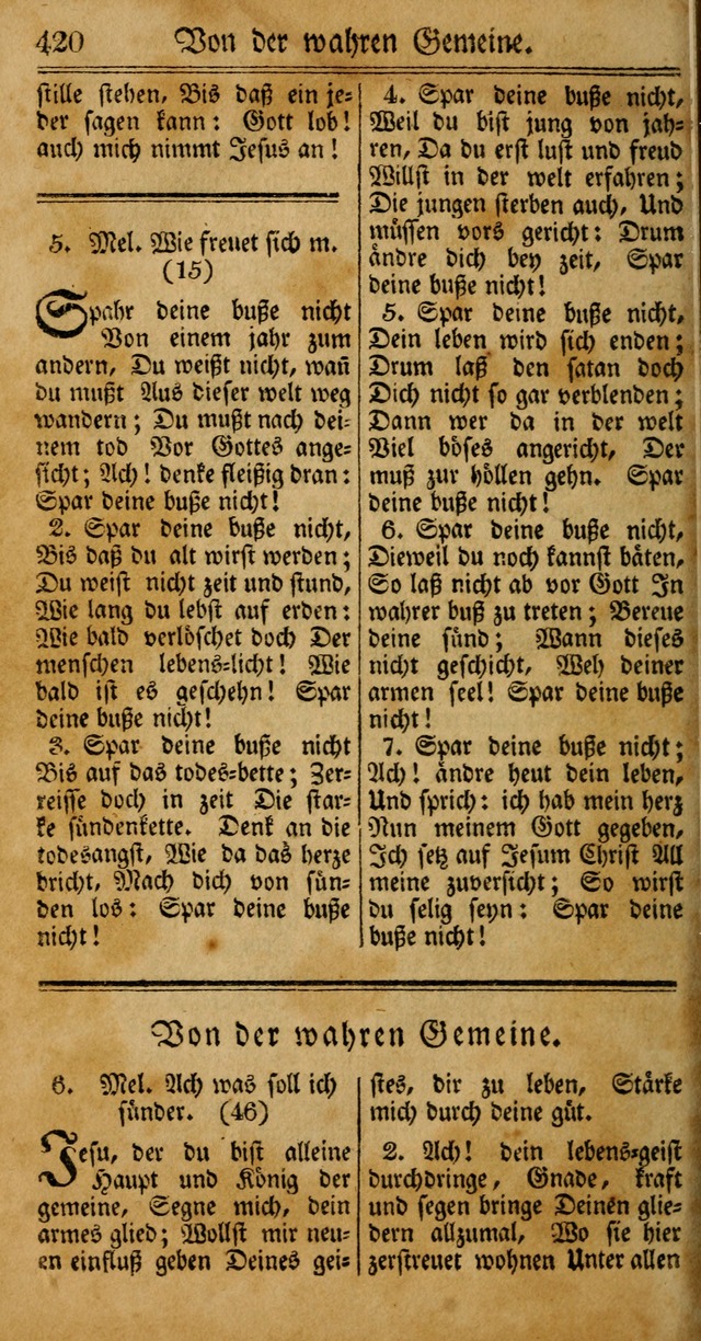 Unpartheyisches Gesang-Buch: enhaltend Geistrieche Lieder und Psalmen, zum allgemeinen Gebrauch des wahren Gottesdienstes (4th verb. Aufl., mit einem Anhang) page 500