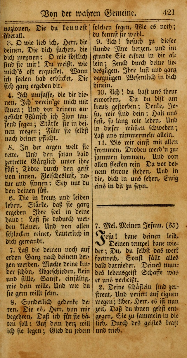 Unpartheyisches Gesang-Buch: enhaltend Geistrieche Lieder und Psalmen, zum allgemeinen Gebrauch des wahren Gottesdienstes (4th verb. Aufl., mit einem Anhang) page 501