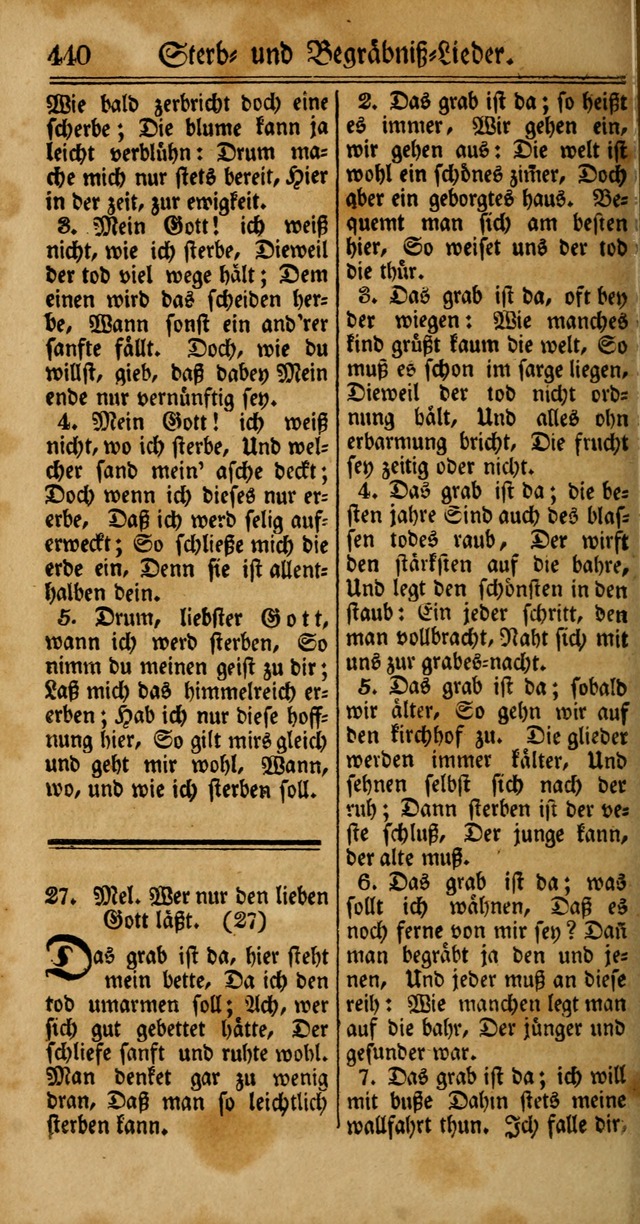 Unpartheyisches Gesang-Buch: enhaltend Geistrieche Lieder und Psalmen, zum allgemeinen Gebrauch des wahren Gottesdienstes (4th verb. Aufl., mit einem Anhang) page 520