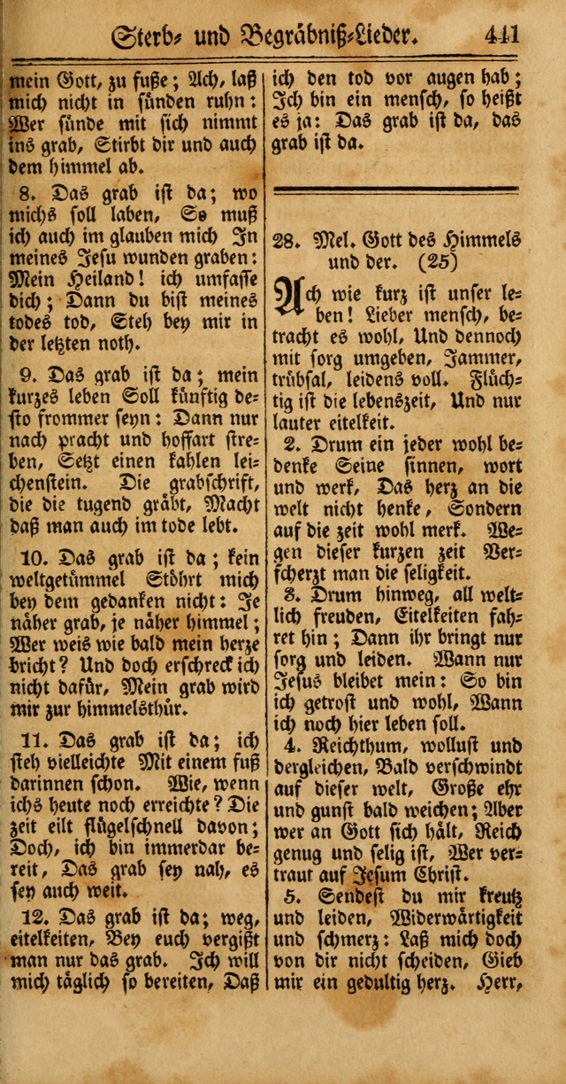 Unpartheyisches Gesang-Buch: enhaltend Geistrieche Lieder und Psalmen, zum allgemeinen Gebrauch des wahren Gottesdienstes (4th verb. Aufl., mit einem Anhang) page 521