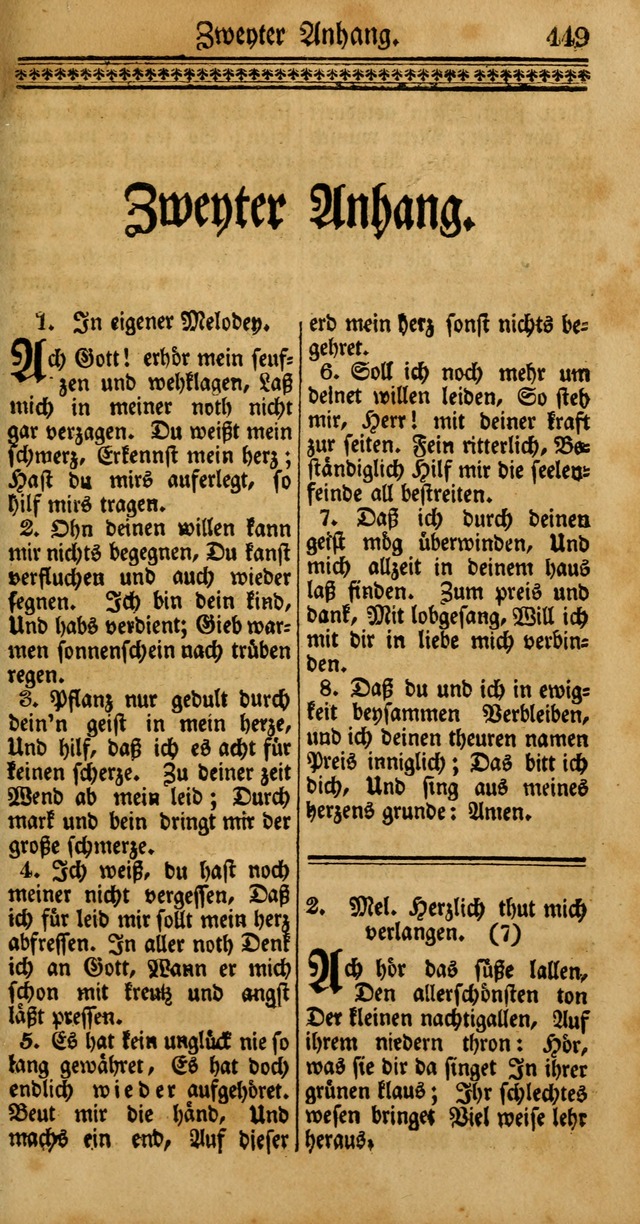 Unpartheyisches Gesang-Buch: enhaltend Geistrieche Lieder und Psalmen, zum allgemeinen Gebrauch des wahren Gottesdienstes (4th verb. Aufl., mit einem Anhang) page 529