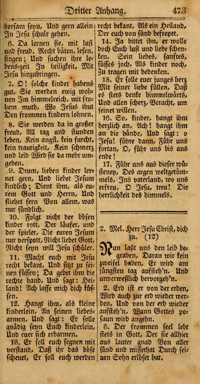 Unpartheyisches Gesang-Buch: enhaltend Geistrieche Lieder und Psalmen, zum allgemeinen Gebrauch des wahren Gottesdienstes (4th verb. Aufl., mit einem Anhang) page 553