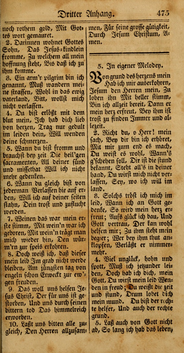 Unpartheyisches Gesang-Buch: enhaltend Geistrieche Lieder und Psalmen, zum allgemeinen Gebrauch des wahren Gottesdienstes (4th verb. Aufl., mit einem Anhang) page 555