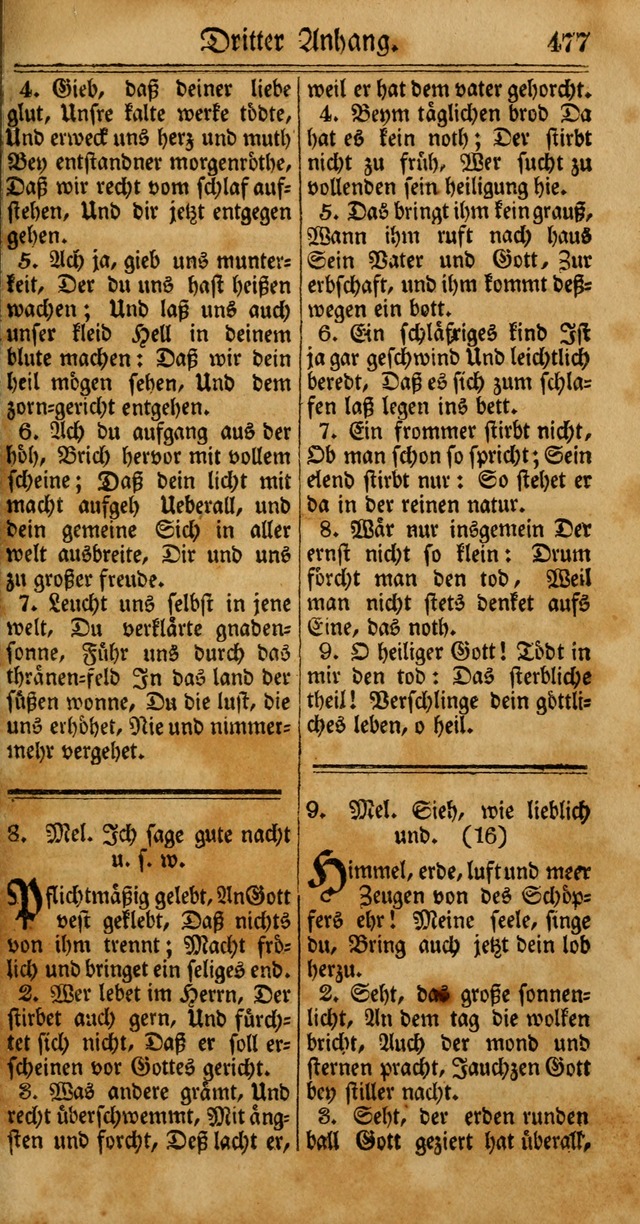 Unpartheyisches Gesang-Buch: enhaltend Geistrieche Lieder und Psalmen, zum allgemeinen Gebrauch des wahren Gottesdienstes (4th verb. Aufl., mit einem Anhang) page 557