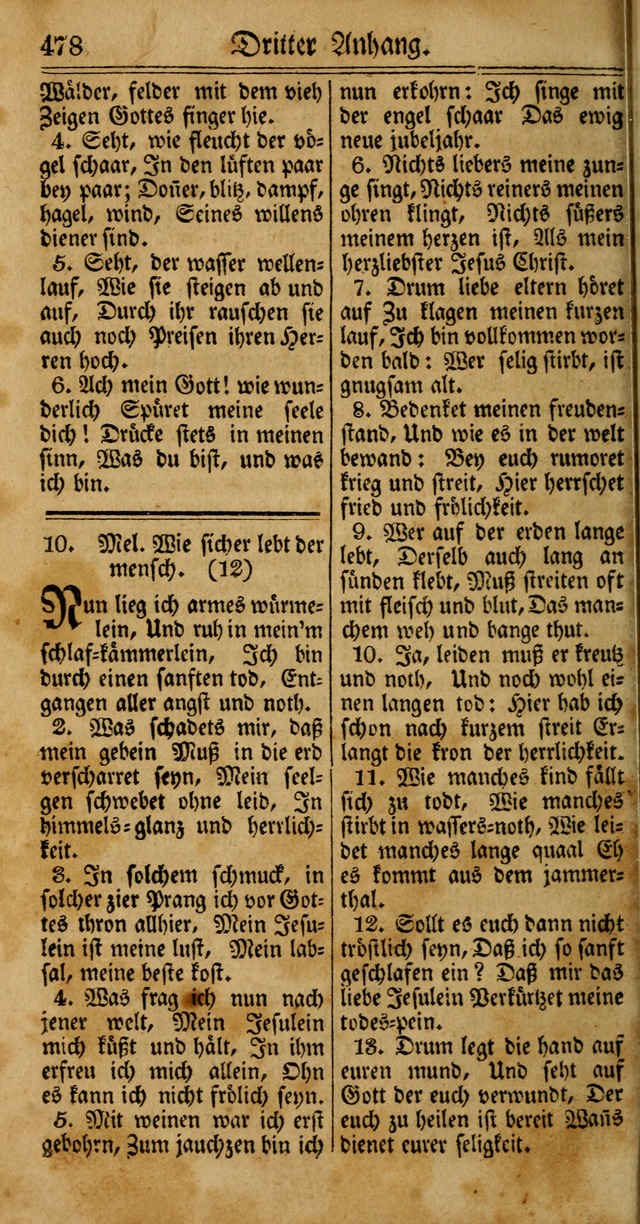 Unpartheyisches Gesang-Buch: enhaltend Geistrieche Lieder und Psalmen, zum allgemeinen Gebrauch des wahren Gottesdienstes (4th verb. Aufl., mit einem Anhang) page 558