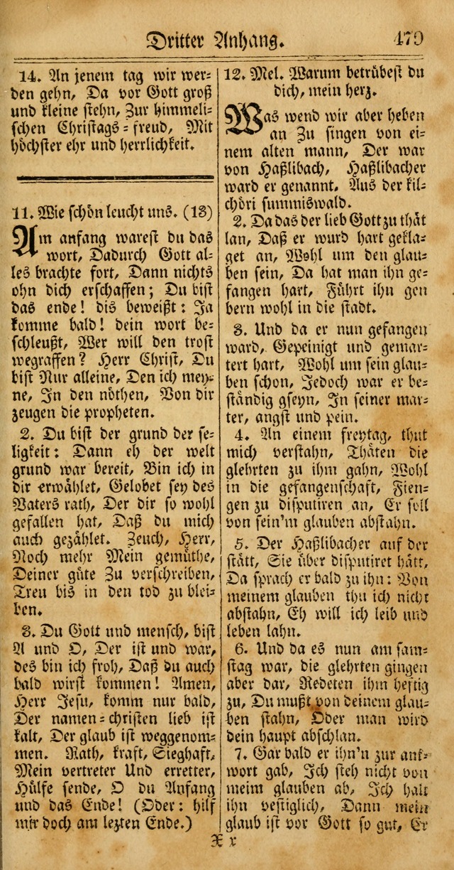 Unpartheyisches Gesang-Buch: enhaltend Geistrieche Lieder und Psalmen, zum allgemeinen Gebrauch des wahren Gottesdienstes (4th verb. Aufl., mit einem Anhang) page 559