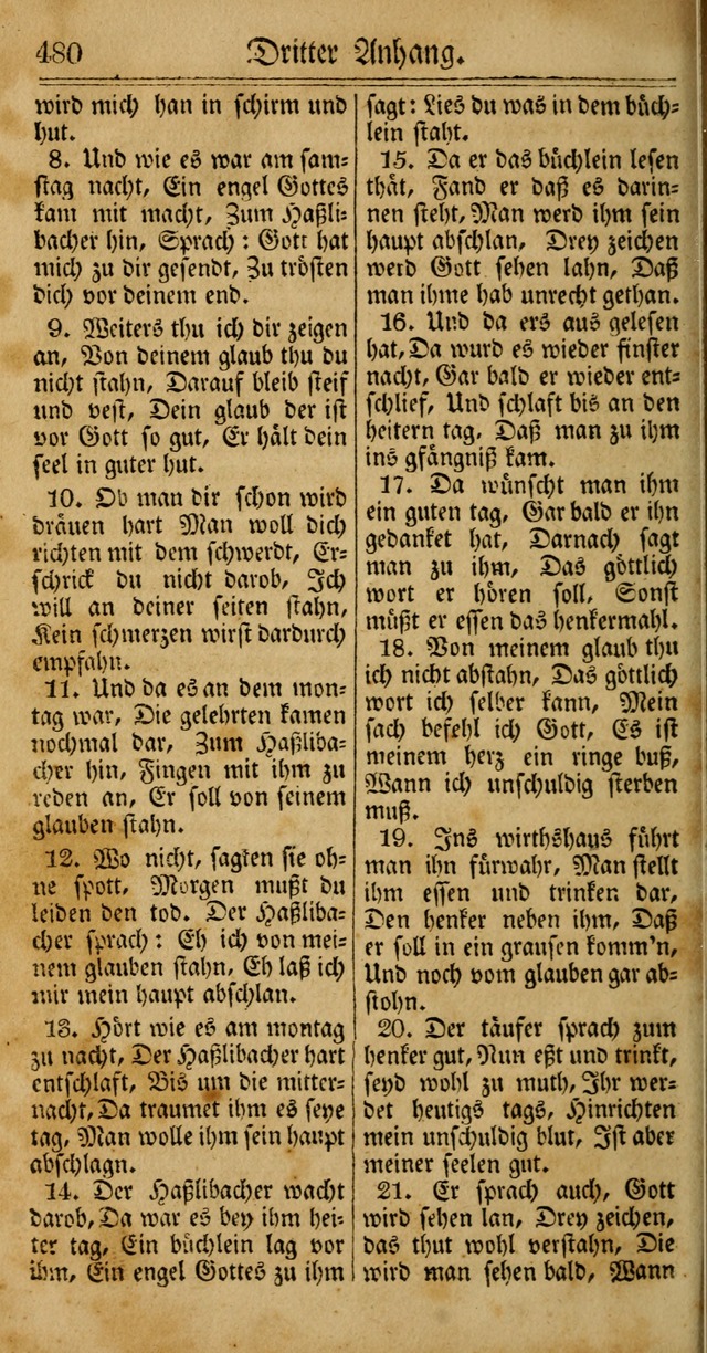 Unpartheyisches Gesang-Buch: enhaltend Geistrieche Lieder und Psalmen, zum allgemeinen Gebrauch des wahren Gottesdienstes (4th verb. Aufl., mit einem Anhang) page 560