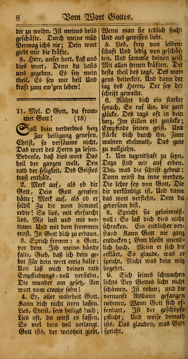 Unpartheyisches Gesang-Buch: enhaltend Geistrieche Lieder und Psalmen, zum allgemeinen Gebrauch des wahren Gottesdienstes (4th verb. Aufl., mit einem Anhang) page 88