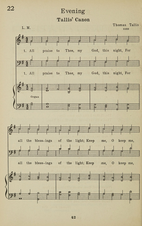 University Hymns page 41