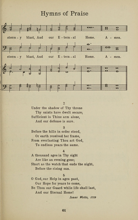 University Hymns page 60