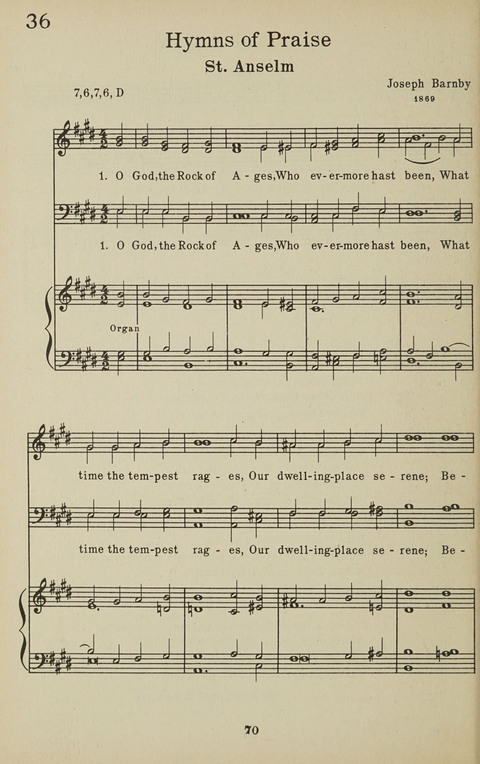 University Hymns page 69