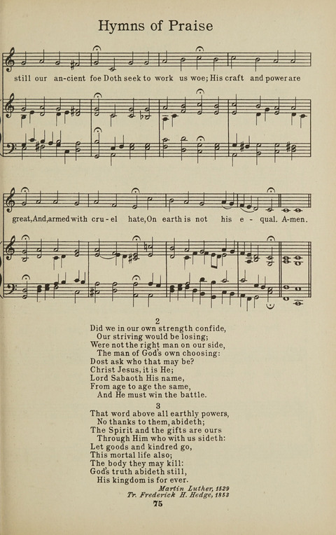 University Hymns page 74