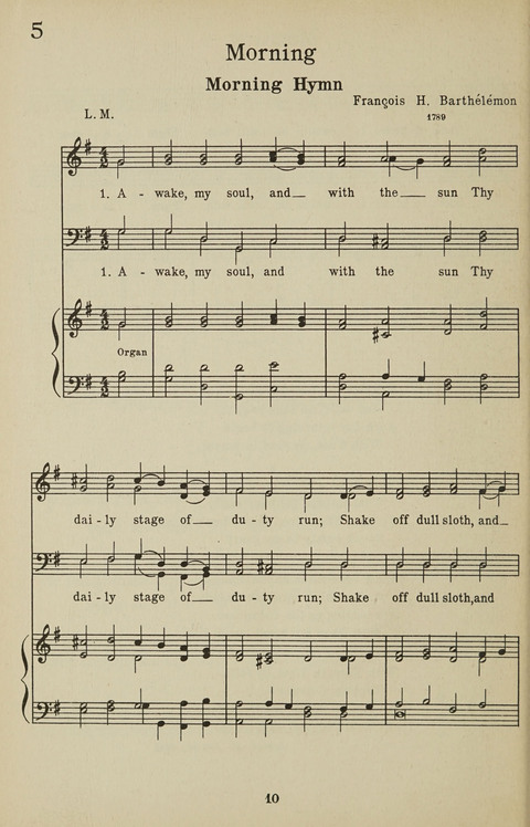 University Hymns page 9