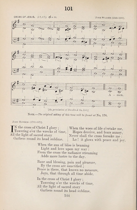 The University Hymn Book page 143