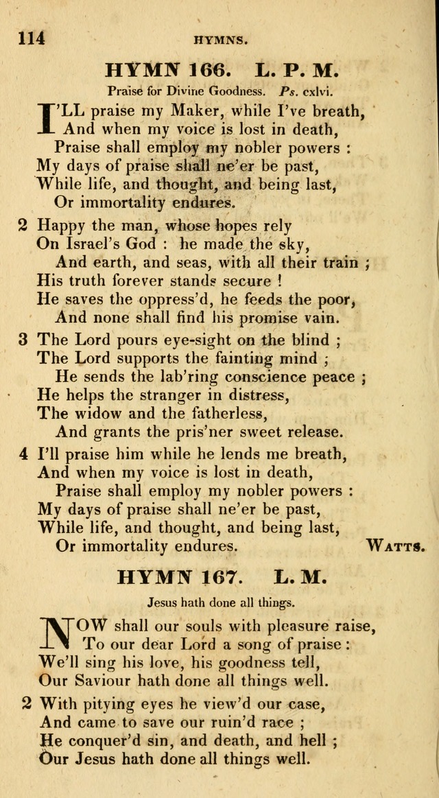 The Universalist Hymn-Book: a new collection of psalms and hymns, for the use of Universalist Societies (Stereotype ed.) page 114