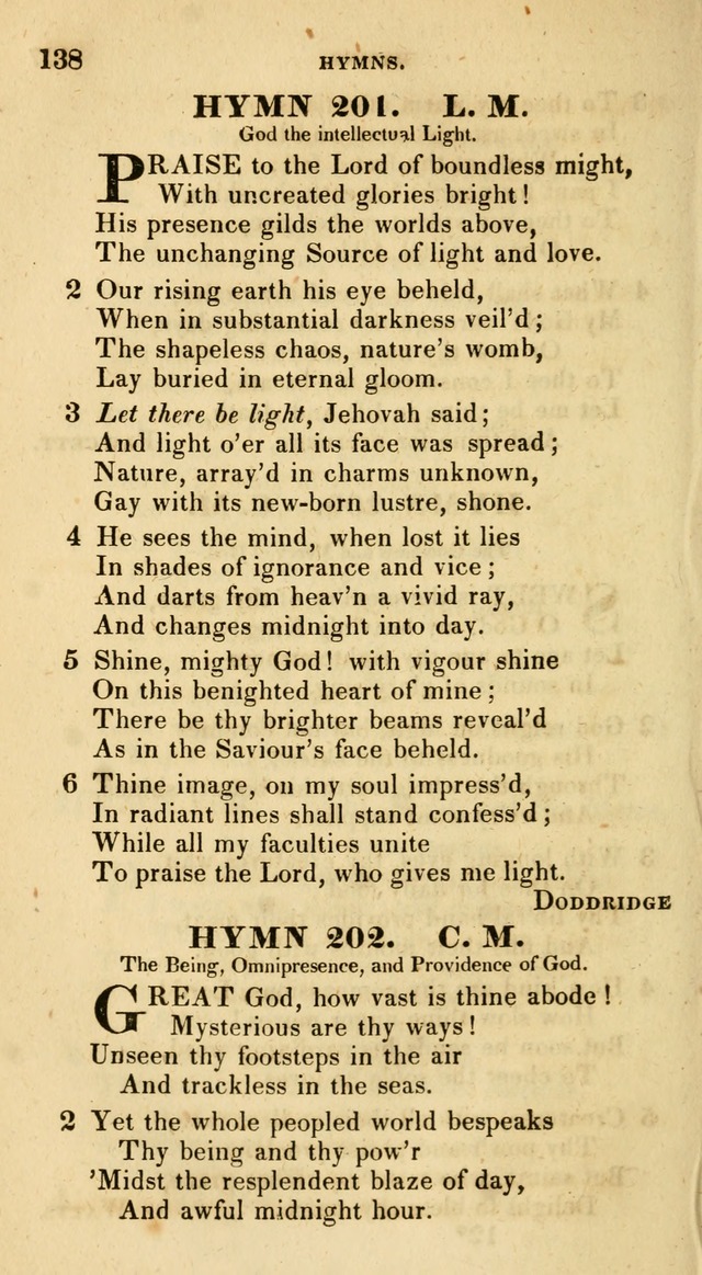 The Universalist Hymn-Book: a new collection of psalms and hymns, for the use of Universalist Societies (Stereotype ed.) page 138