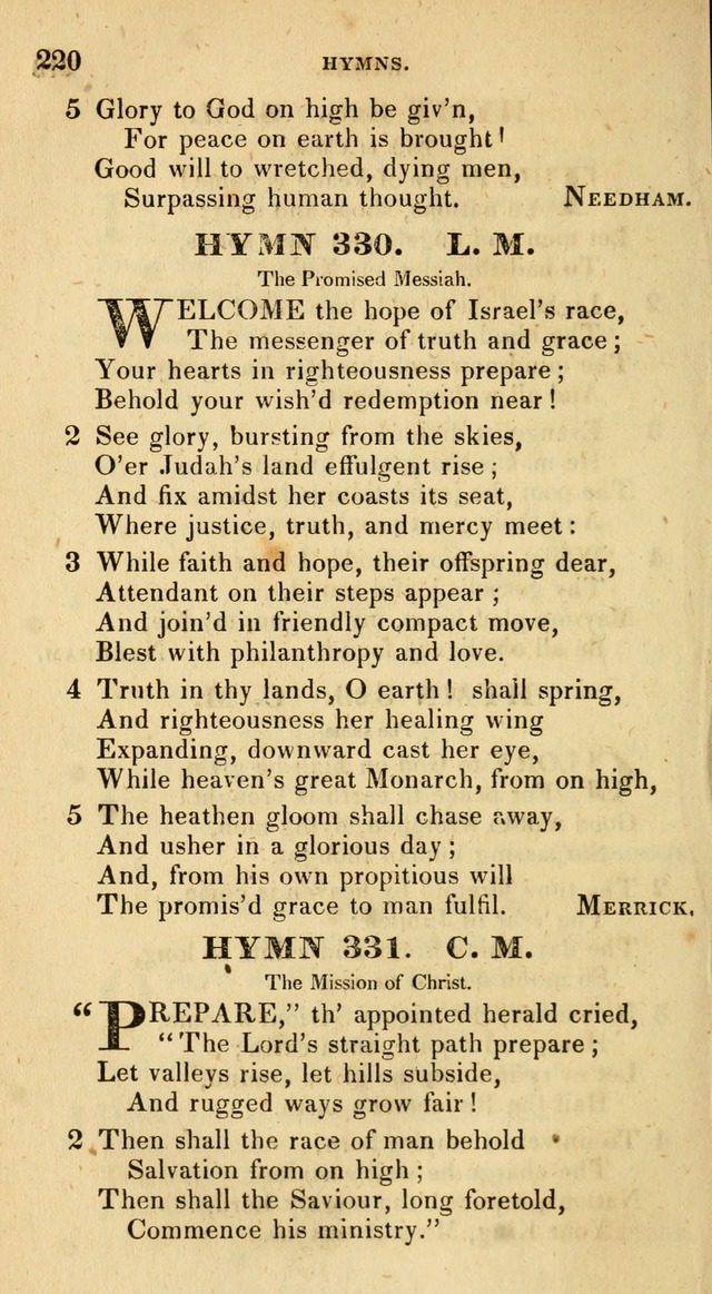 The Universalist Hymn-Book: a new collection of psalms and hymns, for the use of Universalist Societies (Stereotype ed.) page 220