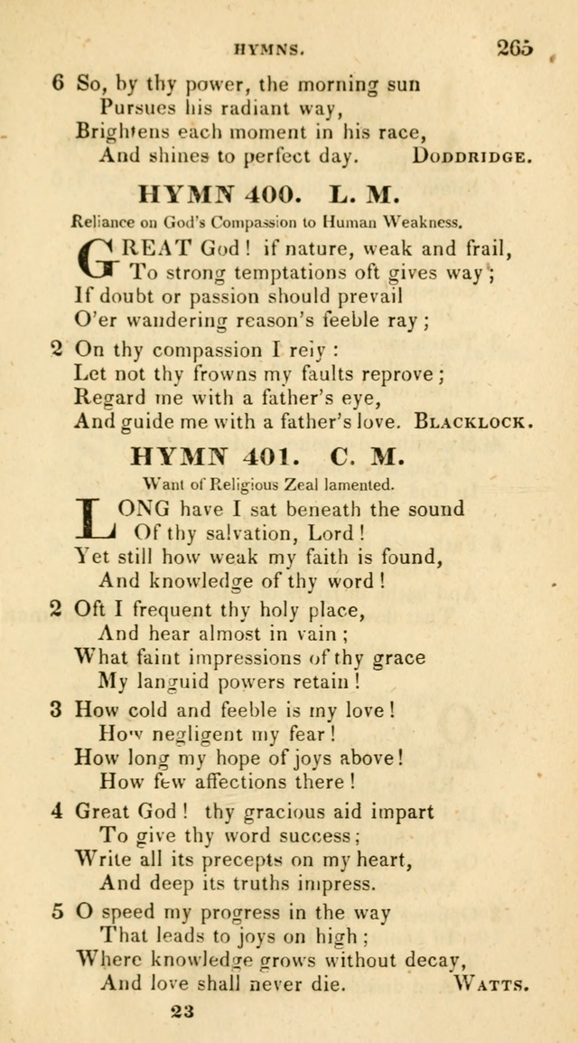 The Universalist Hymn-Book: a new collection of psalms and hymns, for the use of Universalist Societies (Stereotype ed.) page 265