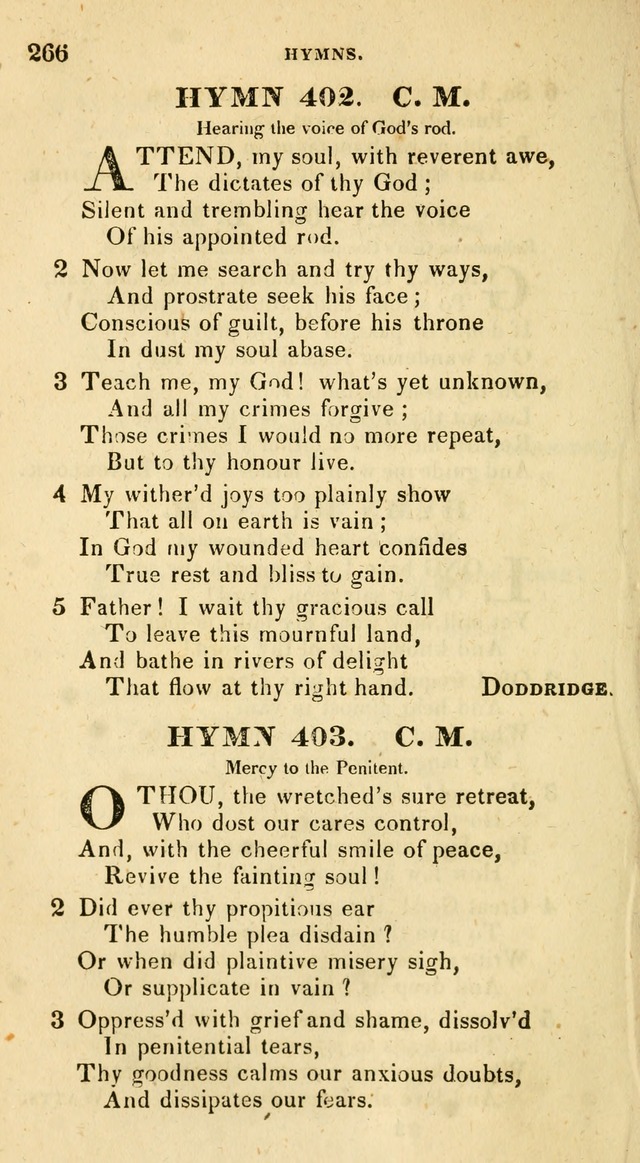 The Universalist Hymn-Book: a new collection of psalms and hymns, for the use of Universalist Societies (Stereotype ed.) page 266