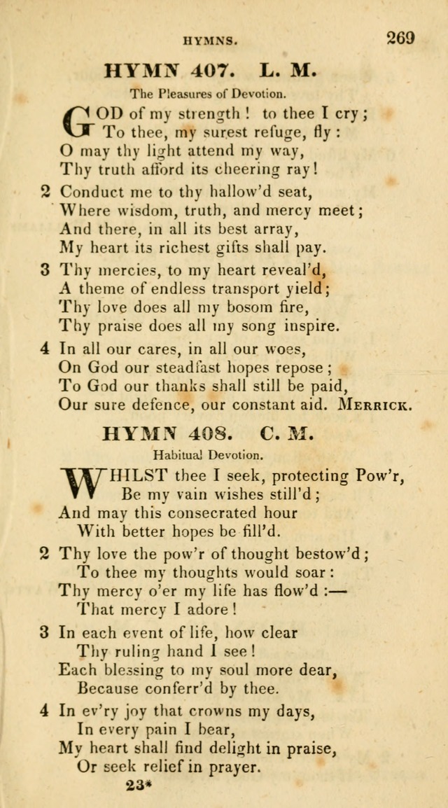 The Universalist Hymn-Book: a new collection of psalms and hymns, for the use of Universalist Societies (Stereotype ed.) page 269