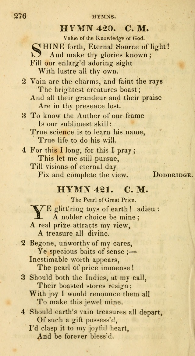 The Universalist Hymn-Book: a new collection of psalms and hymns, for the use of Universalist Societies (Stereotype ed.) page 276