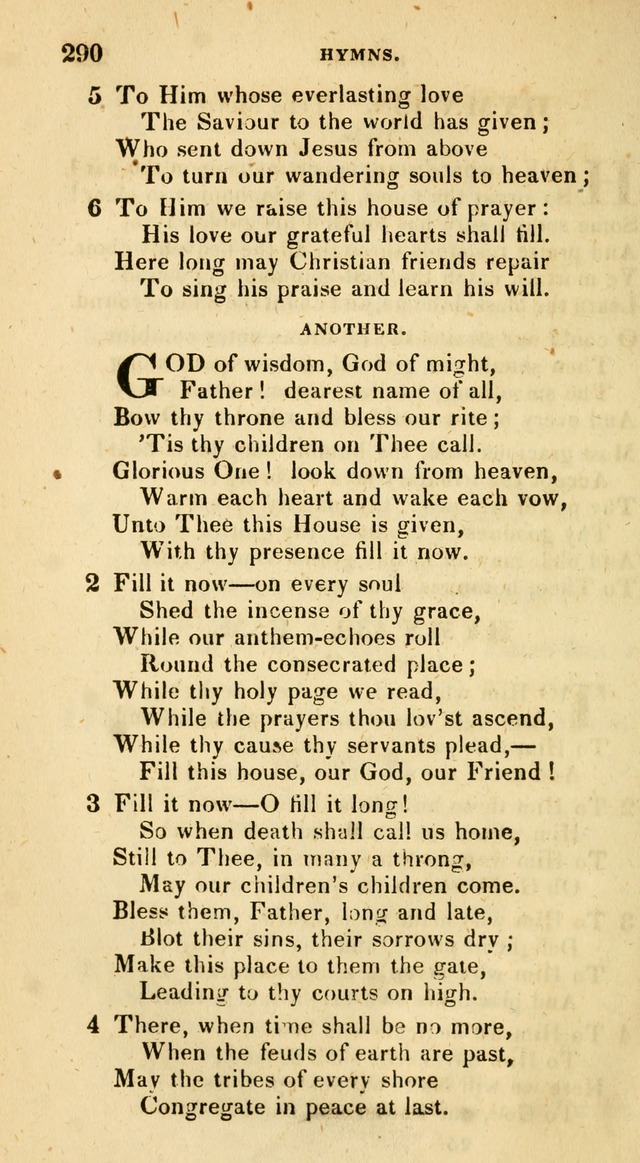 The Universalist Hymn-Book: a new collection of psalms and hymns, for the use of Universalist Societies (Stereotype ed.) page 290