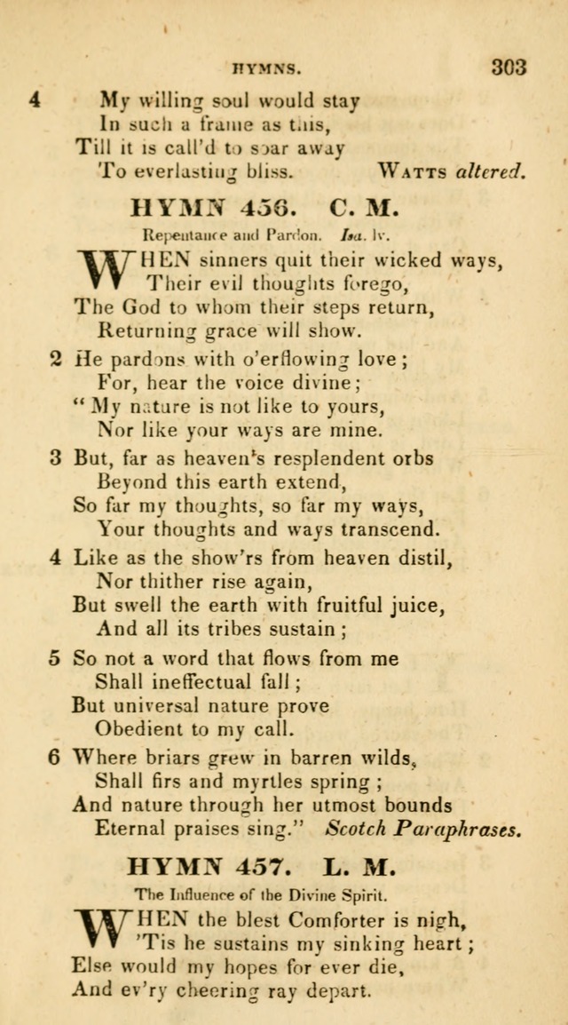 The Universalist Hymn-Book: a new collection of psalms and hymns, for the use of Universalist Societies (Stereotype ed.) page 303