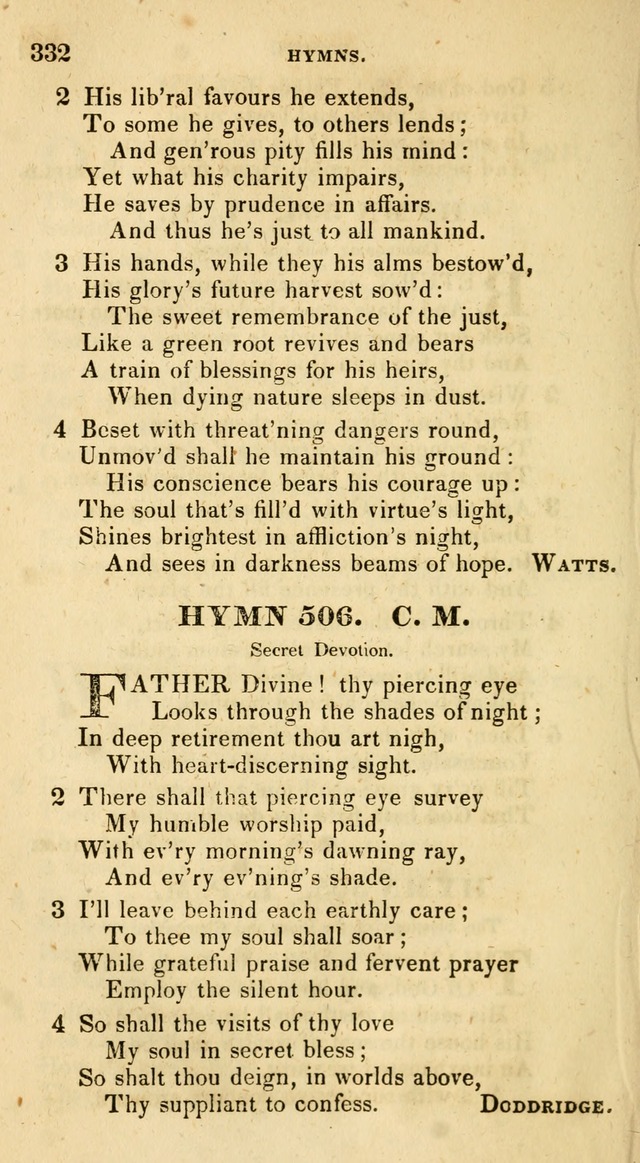 The Universalist Hymn-Book: a new collection of psalms and hymns, for the use of Universalist Societies (Stereotype ed.) page 332