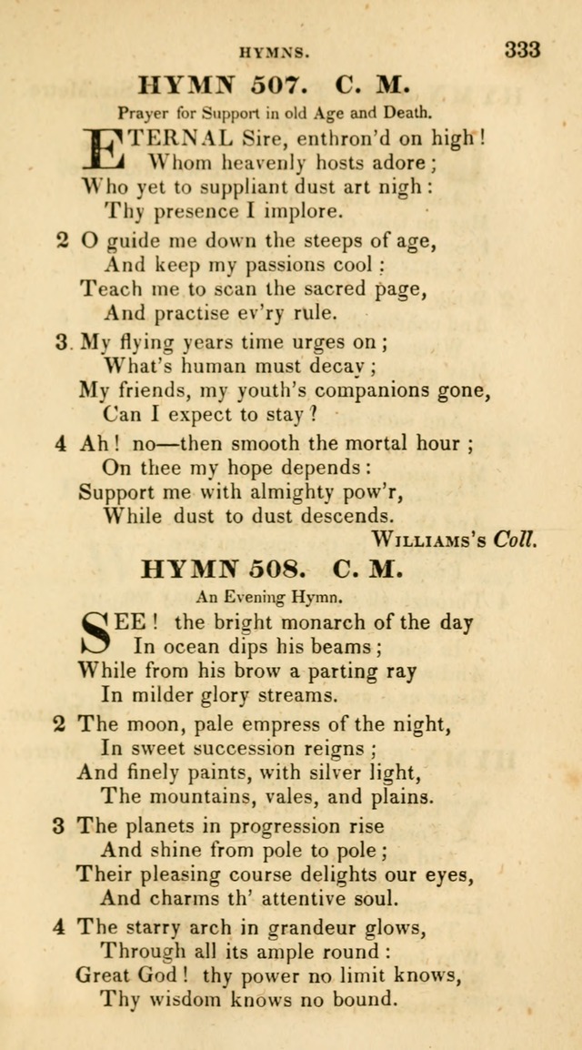 The Universalist Hymn-Book: a new collection of psalms and hymns, for the use of Universalist Societies (Stereotype ed.) page 333