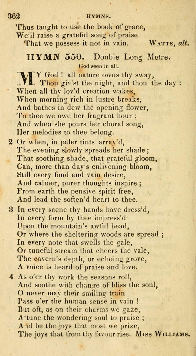 The Universalist Hymn-Book: a new collection of psalms and hymns, for the use of Universalist Societies (Stereotype ed.) page 362