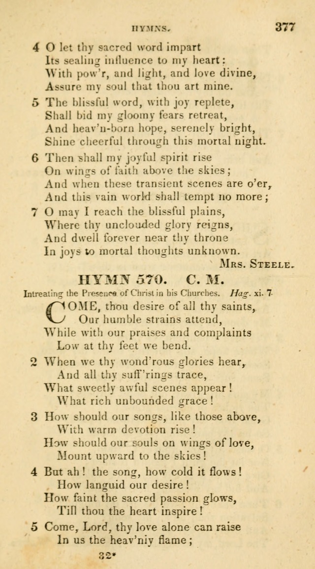 The Universalist Hymn-Book: a new collection of psalms and hymns, for the use of Universalist Societies (Stereotype ed.) page 377