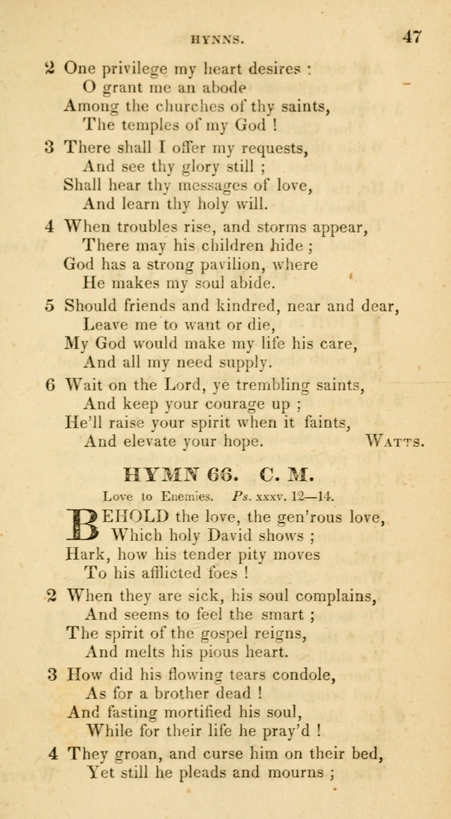 The Universalist Hymn-Book: a new collection of psalms and hymns, for the use of Universalist Societies (Stereotype ed.) page 47