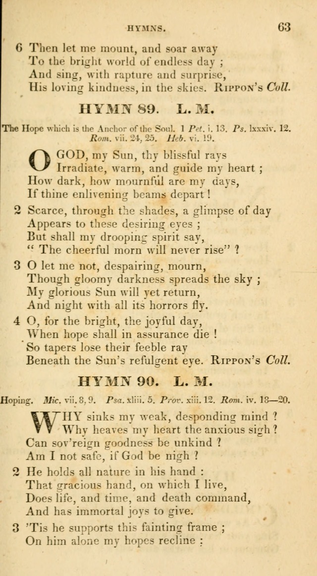 The Universalist Hymn-Book: a new collection of psalms and hymns, for the use of Universalist Societies (Stereotype ed.) page 63