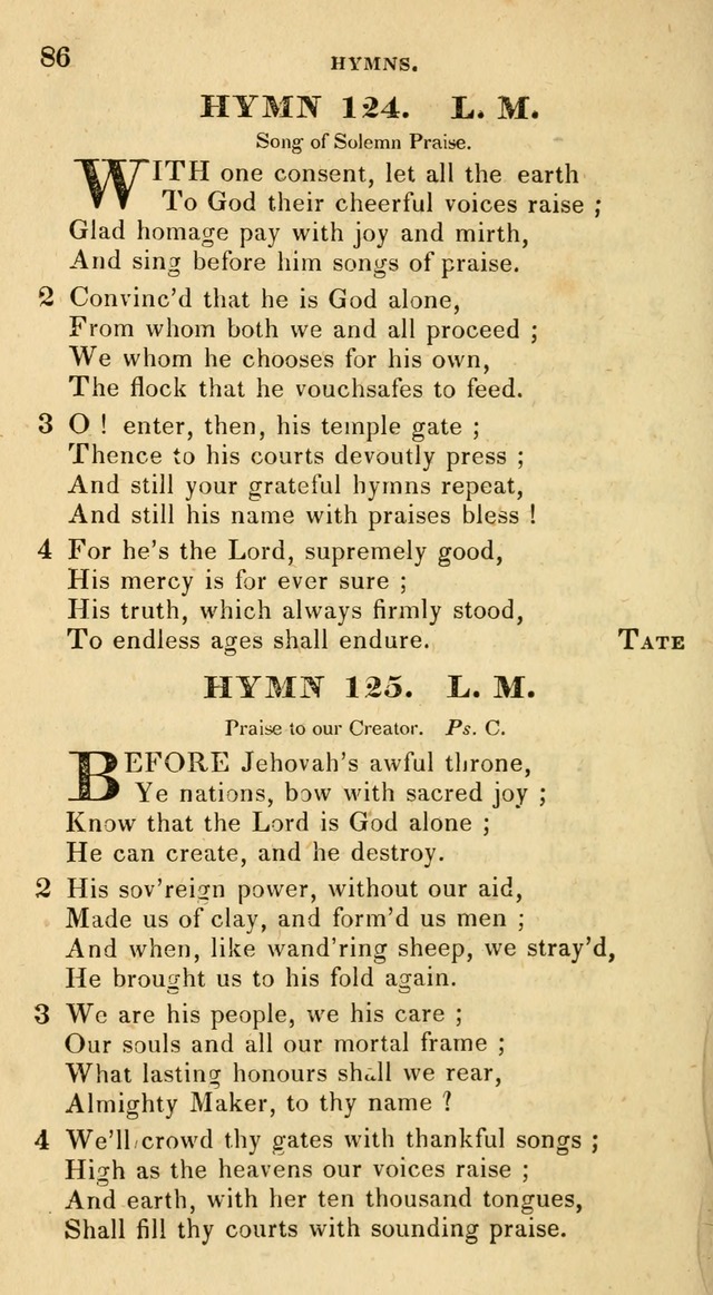 The Universalist Hymn-Book: a new collection of psalms and hymns, for the use of Universalist Societies (Stereotype ed.) page 86