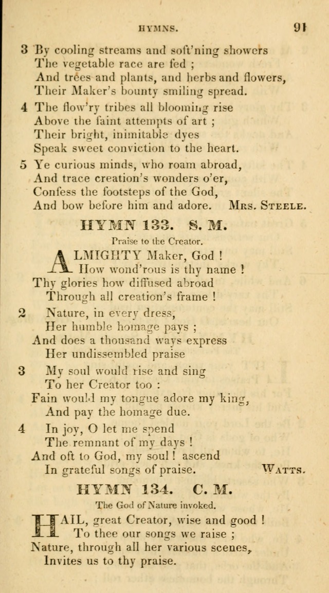 The Universalist Hymn-Book: a new collection of psalms and hymns, for the use of Universalist Societies (Stereotype ed.) page 91