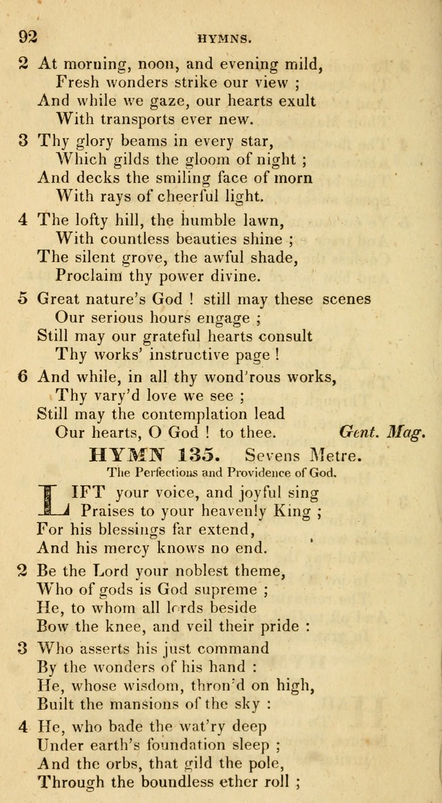 The Universalist Hymn-Book: a new collection of psalms and hymns, for the use of Universalist Societies (Stereotype ed.) page 92