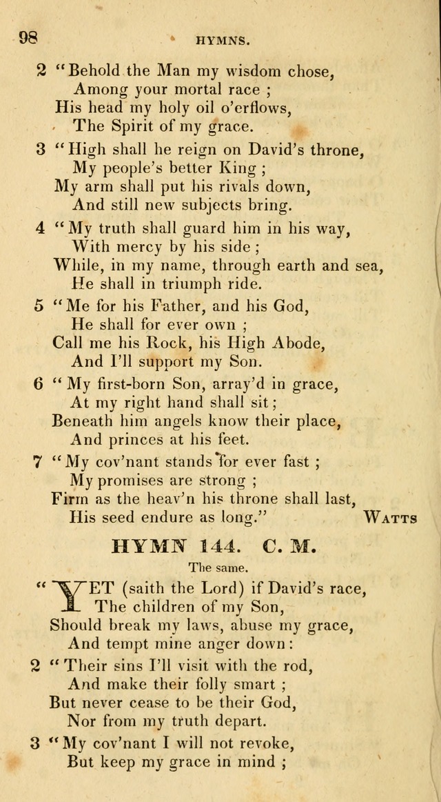 The Universalist Hymn-Book: a new collection of psalms and hymns, for the use of Universalist Societies (Stereotype ed.) page 98