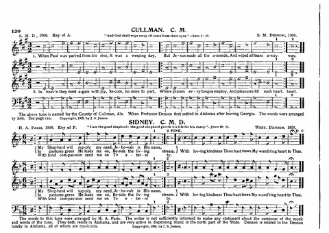 Union Harp and History of Songs: with sketch of the authors of tunes and hymns page 120