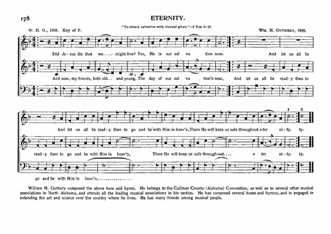 Union Harp and History of Songs: with sketch of the authors of tunes and hymns page 178