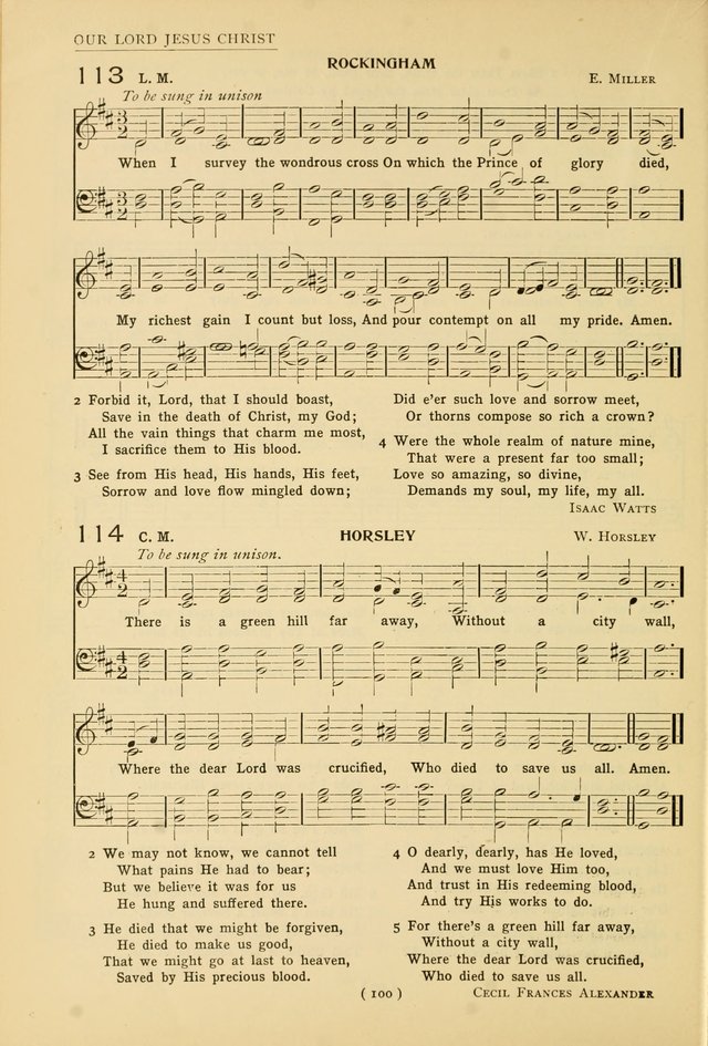 University Hymns: with tunes arranged for men